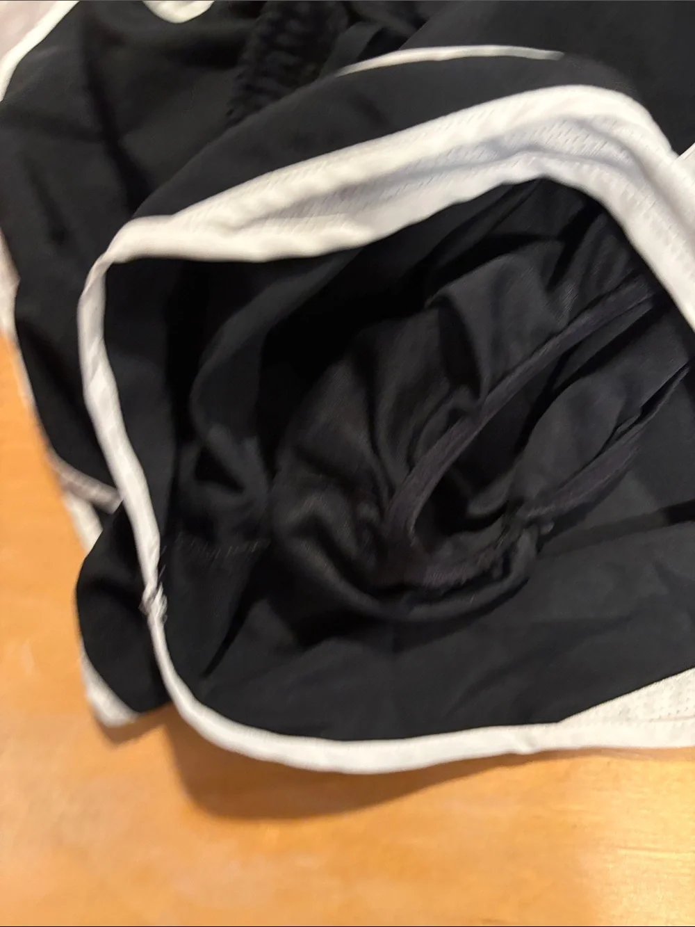 Nike ~ Girls Black and White Athletic Shorts Swoosh Running Shorts